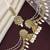 Antique gold plated kundan bahubali jhumka earrings set