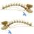 Antique gold plated kundan bahubali jhumka earrings set