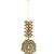 Antique gold plated kundan bahubali jhumka earrings set