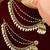 Antique gold plated traditional kundan bahubali jhumka earrings