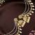 Antique gold plated kundan bahubali jhumka earrings