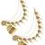 Antique gold plated kundan bahubali jhumka earrings