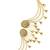 Gold plated multi layered bahubali jhumka earrings