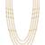 Gold plated layered groom mala necklace