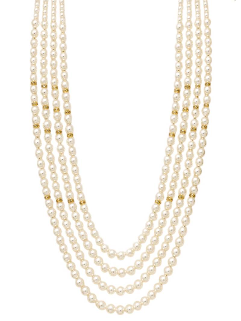 Gold plated layered groom mala necklace