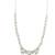 Silver plated pear shape ad necklace set