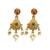 Gold plated green heritage necklace set