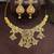 Gold plated kundan heritage necklace set