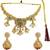 Gold plated kundan heritage necklace set