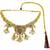 Gold plated kundan heritage necklace set