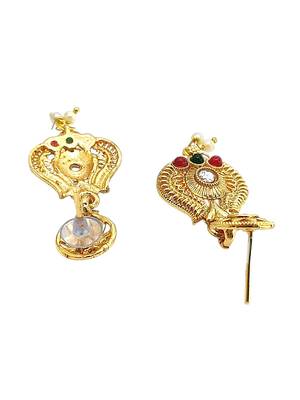 Gold plated kundan heritage necklace set 5