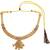 Gold plated filigree cz necklace set