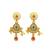 Gold plated filigree cz necklace set
