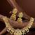 Traditional gold plated temple necklace set