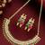 Multicolor classy gold plated necklace set
