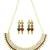 Multicolor classy gold plated necklace set