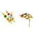 Multicolor classy gold plated necklace set