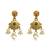 Gold plated rajwadi matte finish necklace set