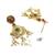 Gold plated rajwadi matte finish necklace set