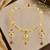 Gold plated kundan meenkari rajwadi necklace set