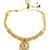 Gold plated kundan meenkari rajwadi necklace set