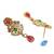 Gold plated kundan meenkari rajwadi necklace set