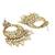 Antique gold plated champagne cz necklace set