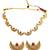 Gold plated chandrakor necklace set