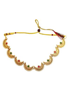 Gold plated chandrakor necklace set 3