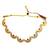 Gold plated chandrakor necklace set