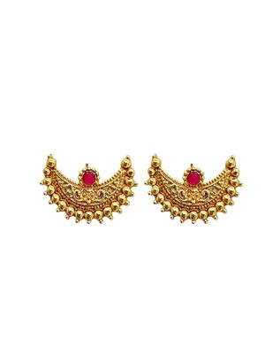 Gold plated chandrakor necklace set 4