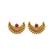 Gold plated chandrakor necklace set