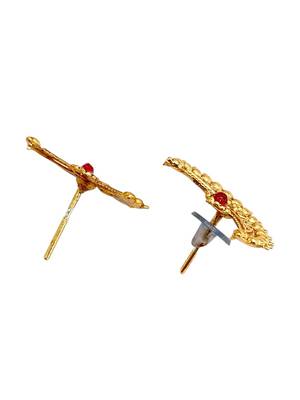Gold plated chandrakor necklace set 5