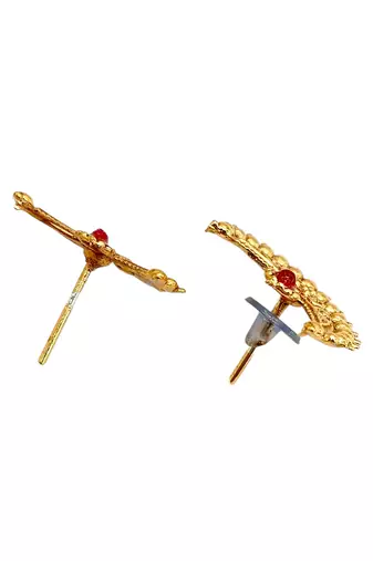 Gold plated chandrakor necklace set