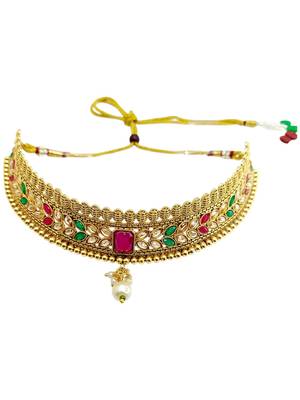Multicolor traditional choker set 3