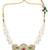 Mehandi gold plated cz multi stand necklace set