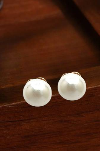 Gold plated beads stud earrings