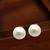 Gold plated beads stud earrings