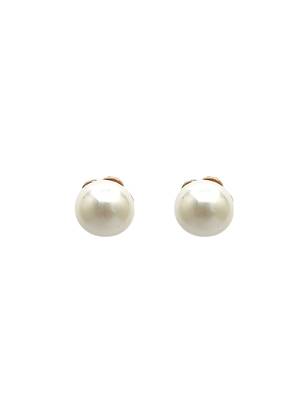 Gold plated beads stud earrings 2