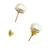 Gold plated beads stud earrings