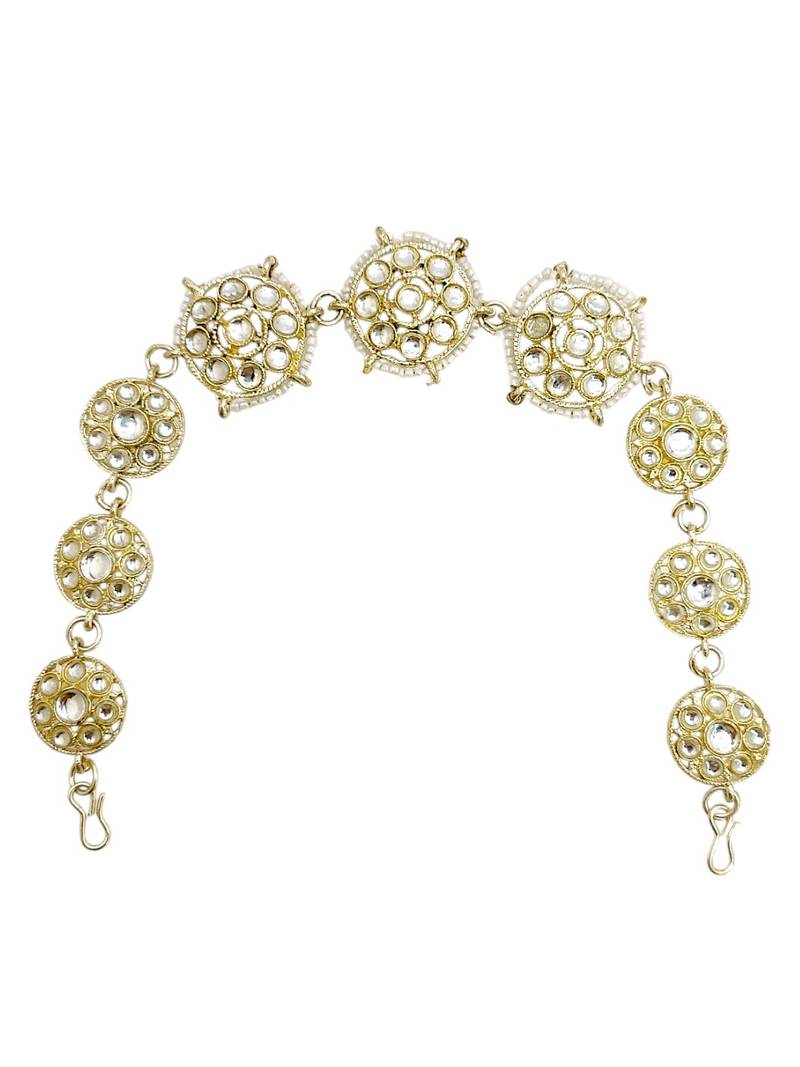 Silver plated kundan traditional mathapatti sheeshphool