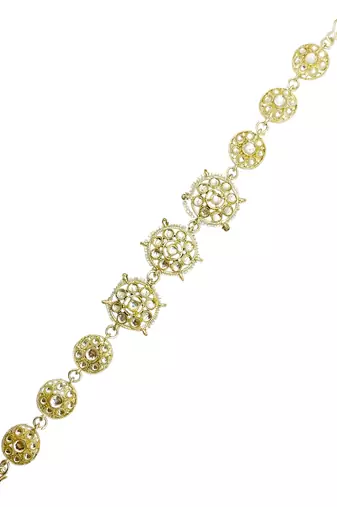 Silver plated kundan traditional mathapatti sheeshphool