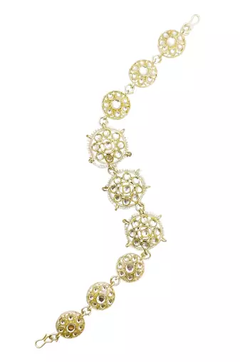 Silver plated kundan traditional mathapatti sheeshphool