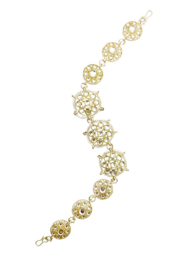 Silver plated kundan traditional mathapatti sheeshphool