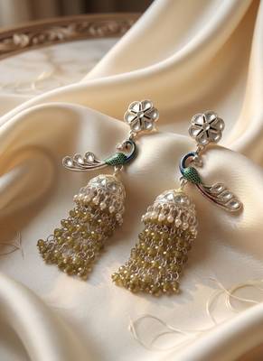   Earrings/ Gold-Plated Jhumki Earrings For Wo  And Girls 1