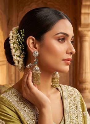   Earrings/ Gold-Plated Jhumki Earrings For Wo  And Girls 2