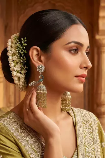   Earrings/ Gold-Plated Jhumki Earrings For Wo  And Girls