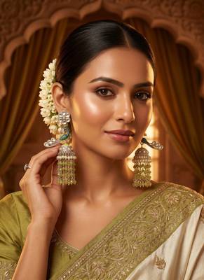   Earrings/ Gold-Plated Jhumki Earrings For Wo  And Girls 3