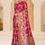 Rani pink gold zari weaving zari tissue silk saree with blouse