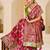 Rani pink gold zari weaving zari tissue silk saree with blouse